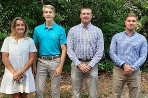 From left to right: Lizzy McClure (Water Resources Intern - Clemson) Sam Hearne (Civil Intern - Clemson) Dixon Flowers (Water Resources Intern - The Citadel), and John Jordan (Structural Intern - Clemson).